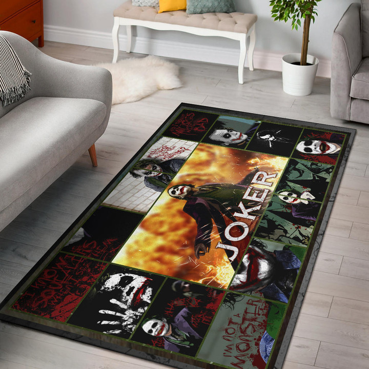 Joker Quote Area Rug Movie Home Decor Custom For Fans NT030201