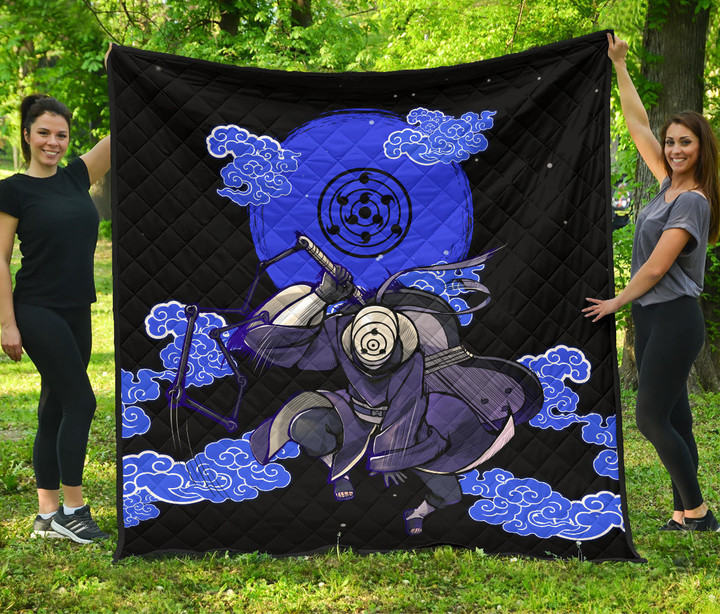Obito Uchiha Naruto Premium Quilt Blanket Anime Home Decor Custom For Fans NA021801