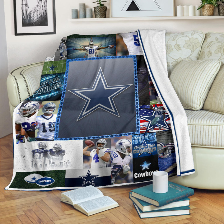 Dallas Players Cowboys Fleece Blanket American Football Home Decor Custom For Fans