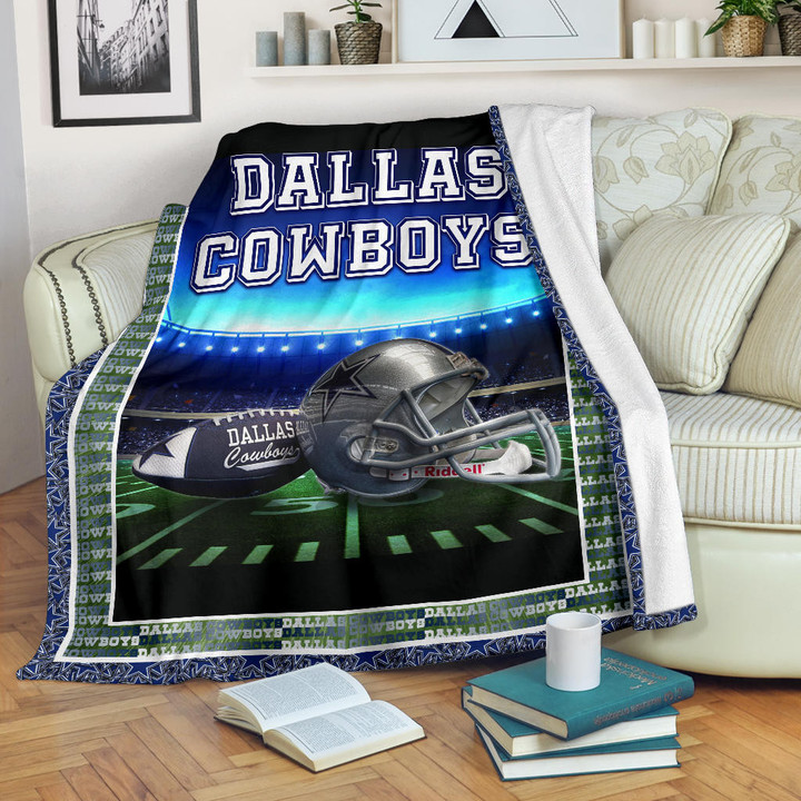 Dallas Symbol Cowboys Fleece Blanket American Football Home Decor Custom For Fans