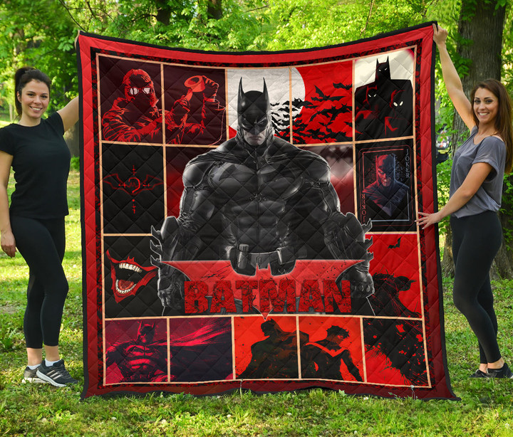 The Bat Man Premium Quilt Blanket Movie Home Decor Custom For Fans NT022802