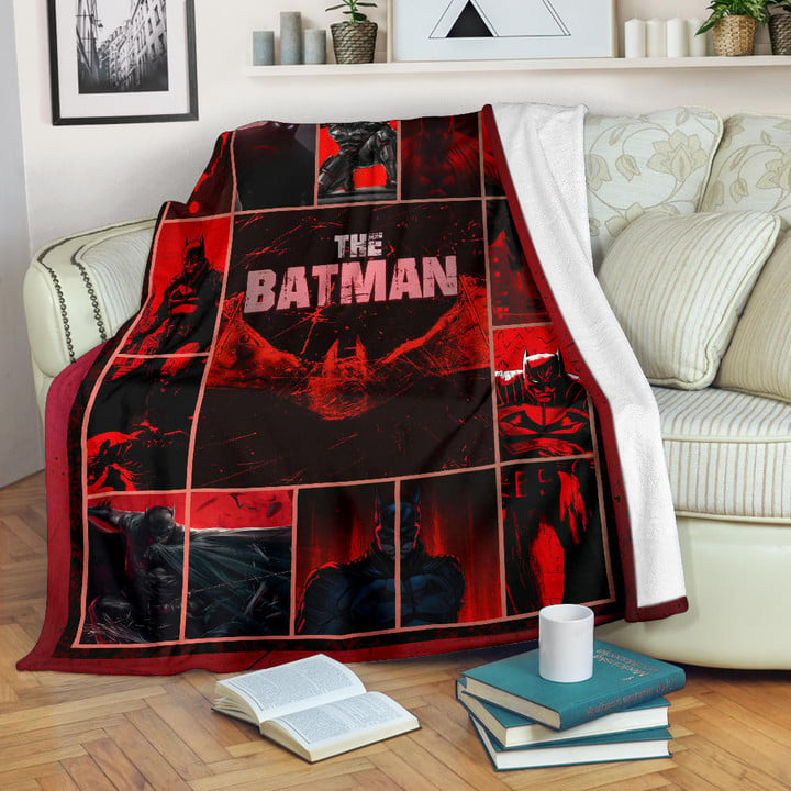 The Bat Man Fleece Blanket Movie Home Decor Custom For Fans NT030101