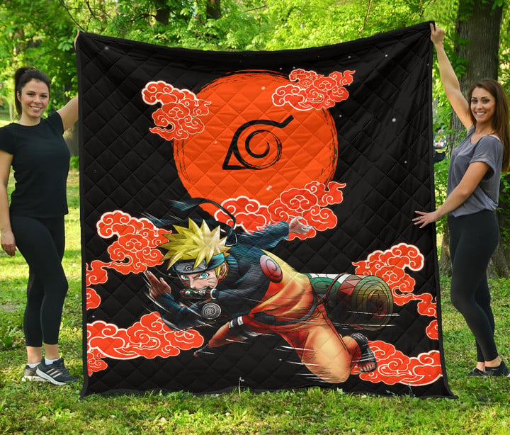 Naruto Uzumaki Premium Quilt Blanket Anime Home Decor Custom For Fans NA021802