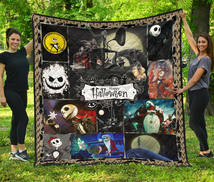 Jack And Sally The Nightmare Before Christmas Premium Quilt Blanket Cartoon Home Decor Custom For Fans NT033002