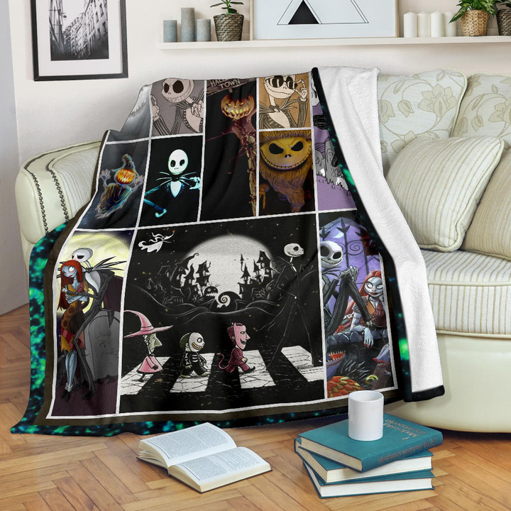 Jack Skellington The Nightmare Before Christmas Fleece Blanket Cartoon Home Decor Custom For Fans NT033001