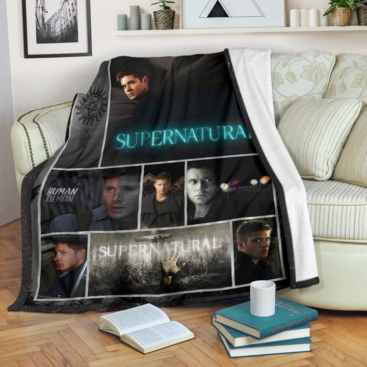 Dean Winchester Supernatural Fleece Blanket Movie Home Decor Custom For Fans NT041204