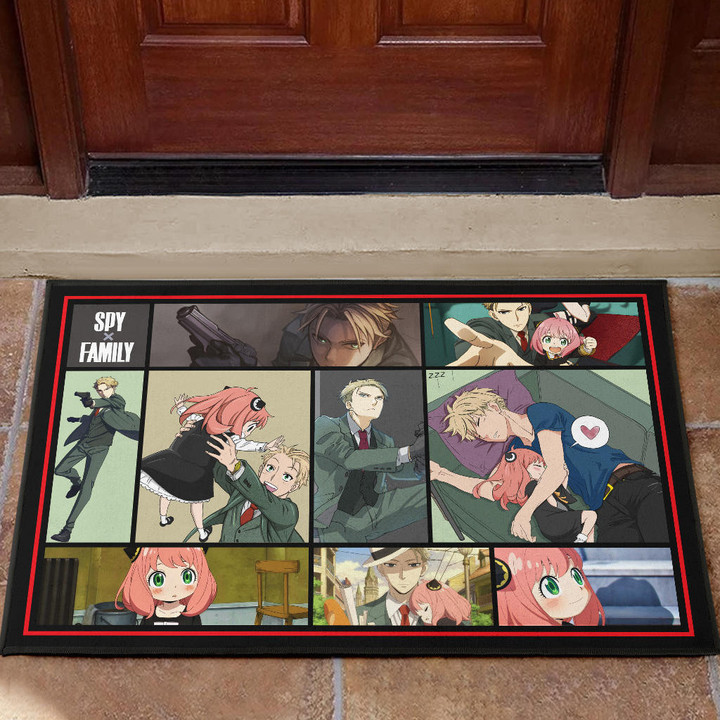 Loid Forger And Anya Forger Spy x Family Door Mat Anime Home Decor Custom For Fans NA042602