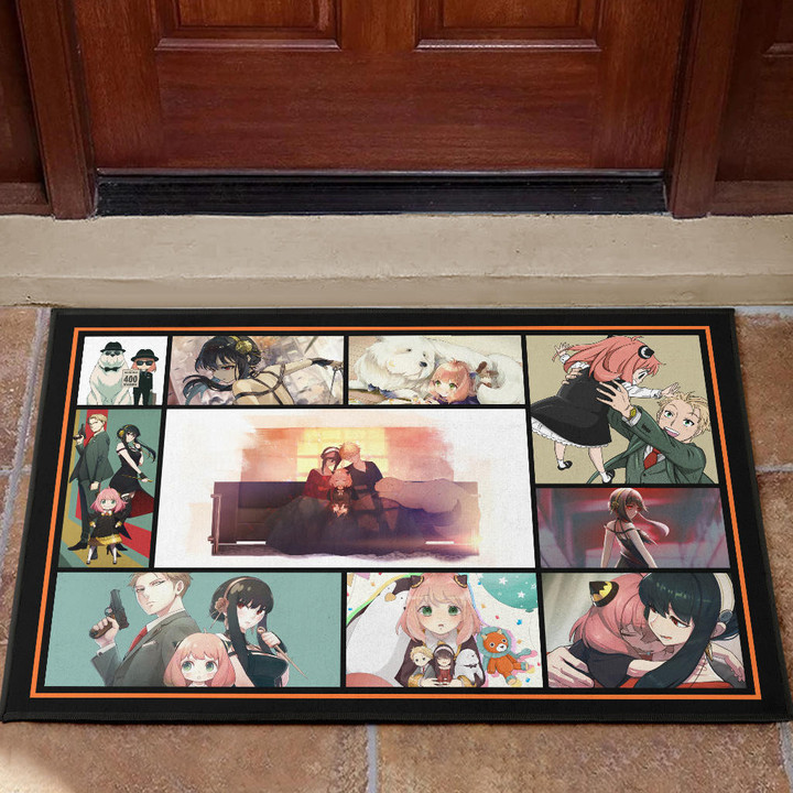 Loid Yor And Anya Forger Family Spy x Family Door Mat Anime Home Decor Custom For Fans NA042603