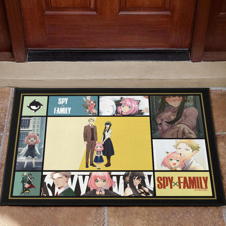 Loid Yor And Anya Forger Family Spy x Family Door Mat Anime Home Decor Custom For Fans NA042604