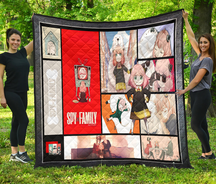 Anya Forger Spy x Family Premium Quilt Blanket Anime Home Decor Custom For Fans NA042803