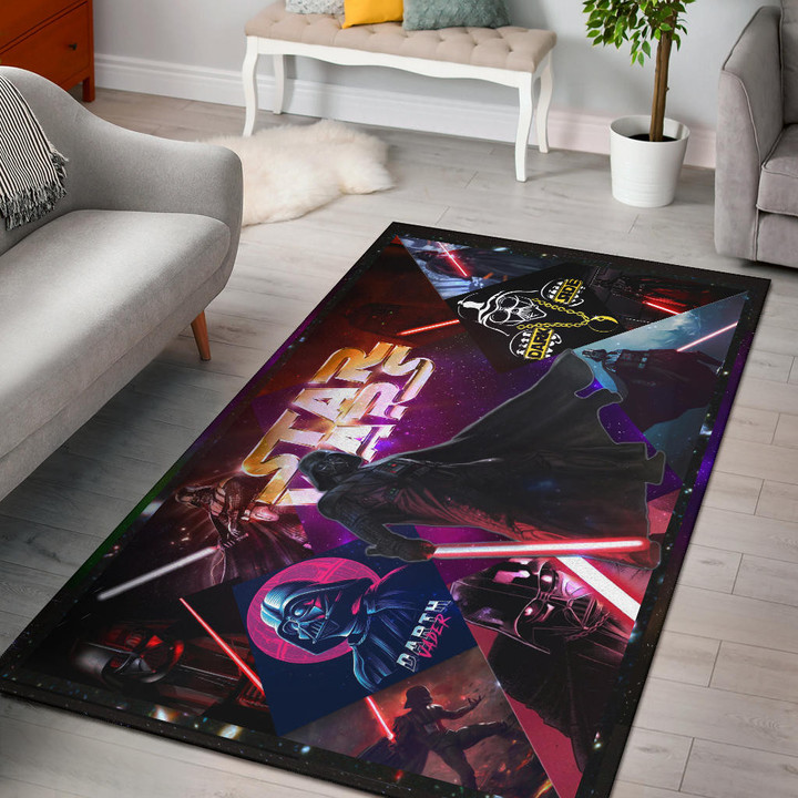Darth Vader Star Wars Area Rug Movie Home Decor Custom For Fans NT051102