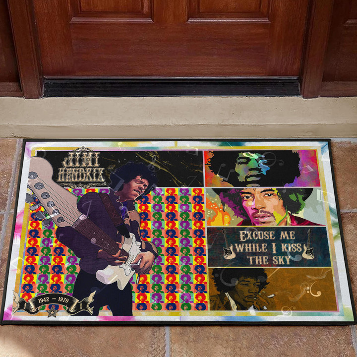 Jimi Hendrix Door Mat Singer Home Decor Custom For Fans NT050601