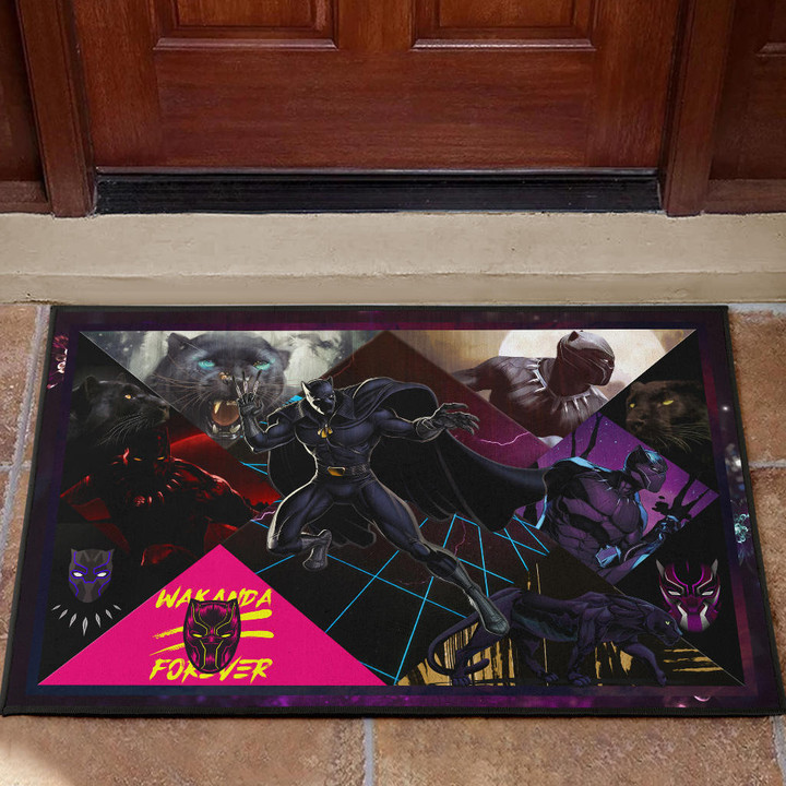 King T'Challa Black Panther Door Mat Movie Home Decor Custom For Fans NT052002