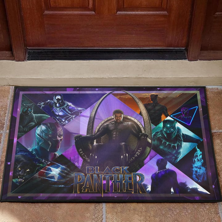 King T'Challa Black Panther Door Mat Movie Home Decor Custom For Fans NT051703
