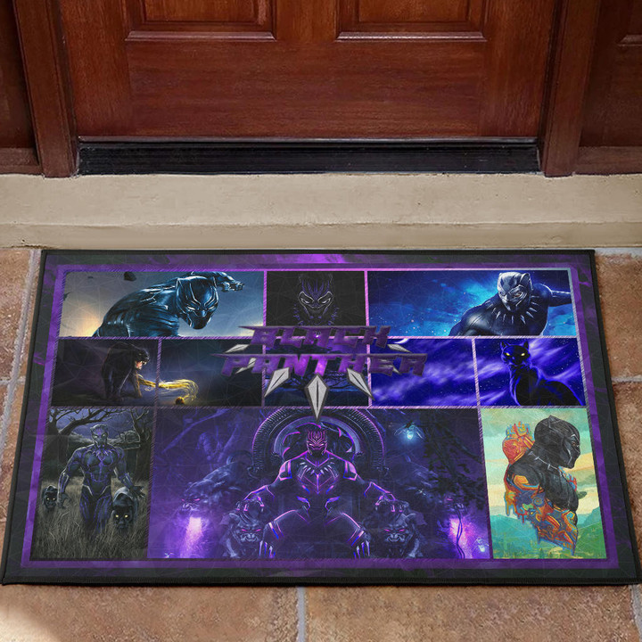 King T'Challa Black Panther Door Mat Movie Home Decor Custom For Fans NT051902