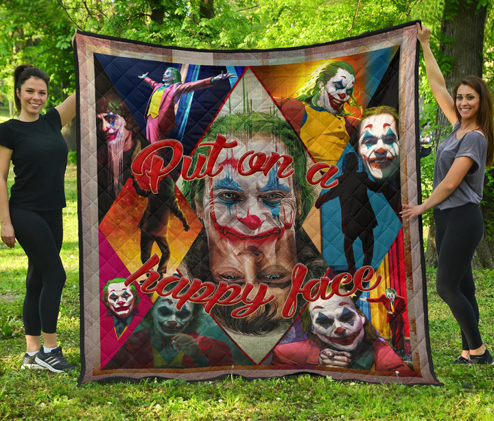 Joker The Clown Premium Quilt Blanket Movie Home Decor Custom For Fans NT051302