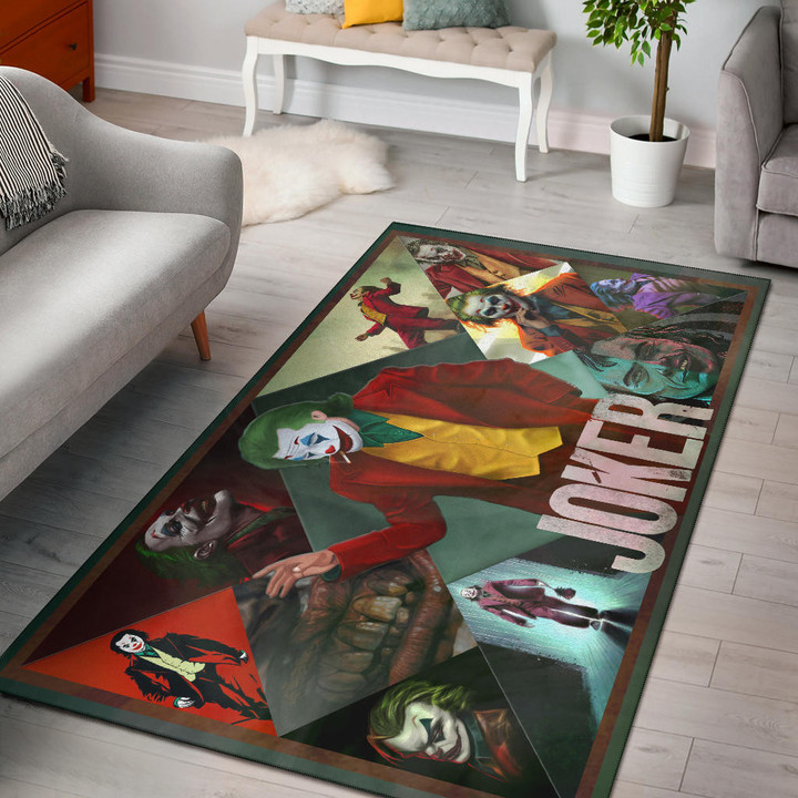 Joker The Clown Area Rug Movie Home Decor Custom For Fans NT051301
