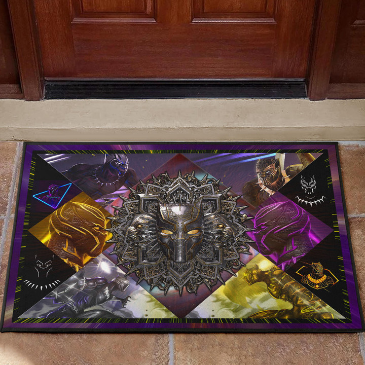 King T'Challa Black Panther Door Mat Movie Home Decor Custom For Fans NT052001