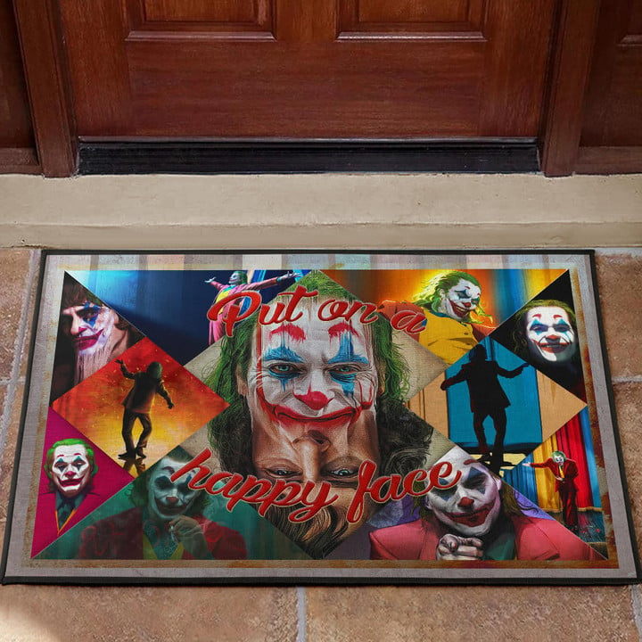 Joker The Clown Door Mat Movie Home Decor Custom For Fans NT051302