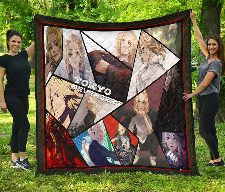 Manjiro Sano Mikey Tokyo Revengers Premium Quilt Blanket Anime Home Decor Custom For Fans NA060802
