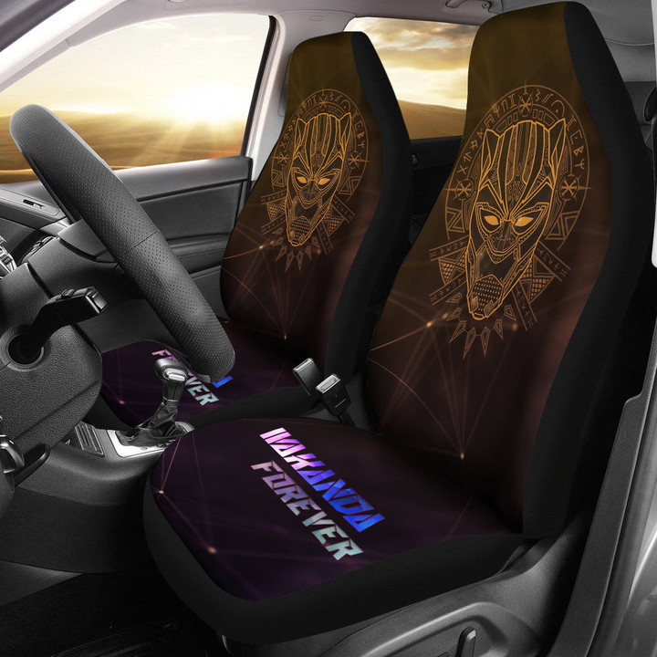 King T'Challa Black Panther Car Seat Covers Movie Car Accessories Custom For Fans NT052407