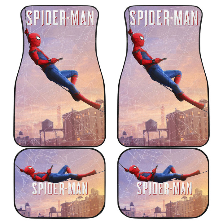 Spider Man Car Floor Mats Movie Car Accessories Custom For Fans NT052406