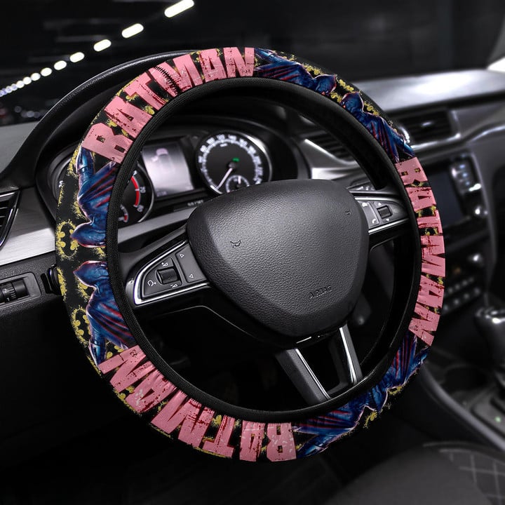 The Bat Man Steering Wheel Cover Movie Car Accessories Custom For Fans AT22061505