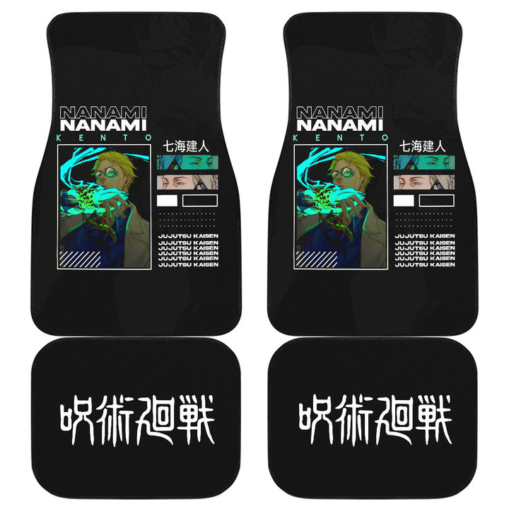 Nanami Kento Jujutsu Kaisen Car Floor Mats Anime Car Accessories Custom For Fans AA22071201