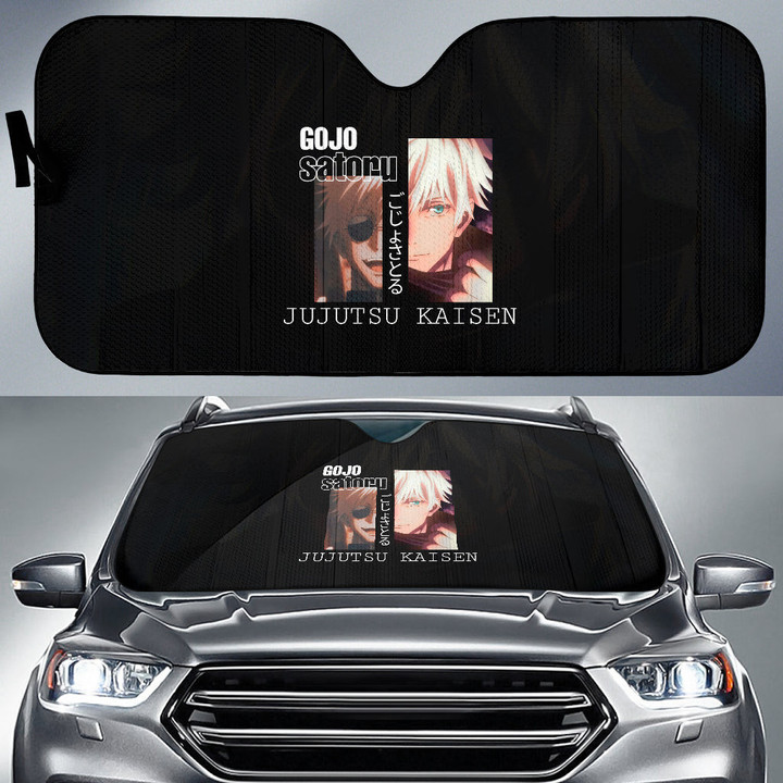 Gojo Satoru Jujutsu Kaisen Car Sun Shade Anime Car Accessories Custom For Fans AA22071301