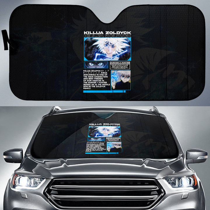 Zoldyck Killua Hunter x Hunter Car Sun Shade Anime Car Accessories Custom For Fans AA22070702