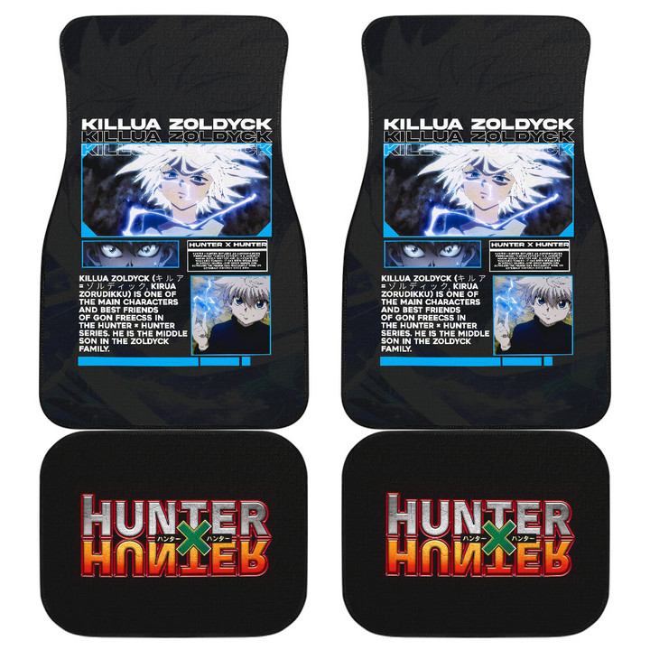 Zoldyck Killua Hunter x Hunter Car Floor Mats Anime Car Accessories Custom For Fans AA22070702