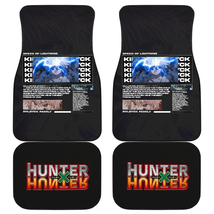 Zoldyck Killua Hunter x Hunter Car Floor Mats Anime Car Accessories Custom For Fans AA22070704