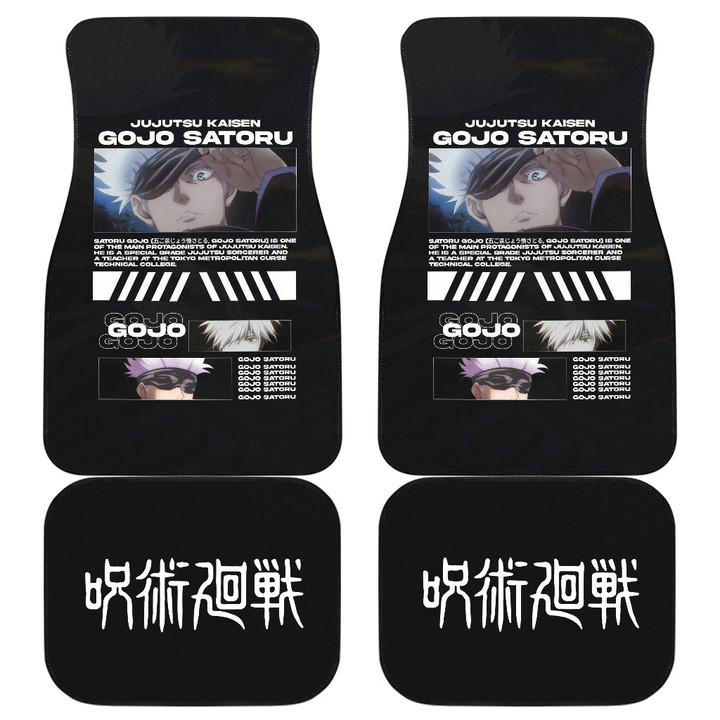 Gojo Satoru Jujutsu Kaisen Car Floor Mats Anime Car Accessories Custom For Fans AA22071203