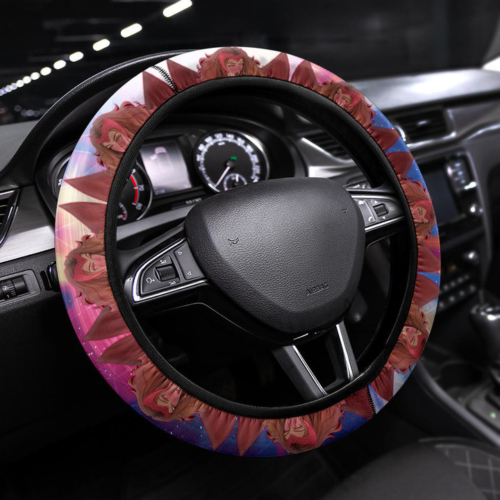 Scarlet Witch Multiverse of Madness Steering Wheel Cover Movie Car Accessories Custom For Fans AT22072802