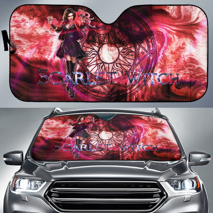 Wanda Scarlet Witch Multiverse of Madness Car Sun Shade Movie Car Accessories Custom For Fans AT22070602