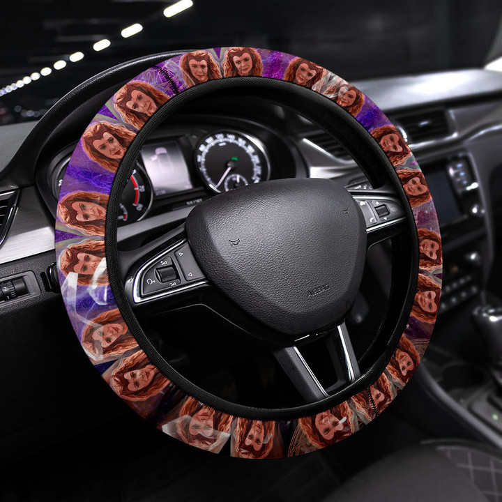 Scarlet Witch Multiverse of Madness Steering Wheel Cover Movie Car Accessories Custom For Fans AT22070802