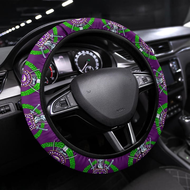 Omega Psi Phi Steering Wheel Cover Fraternity Car Accessories Custom For Fans AT22081101