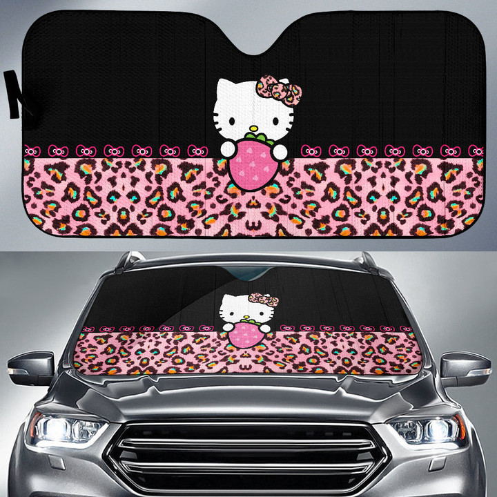 Cute Hello Kitty Car Sun Shade Cartoon Car Accessories Custom For Fans AA22080802