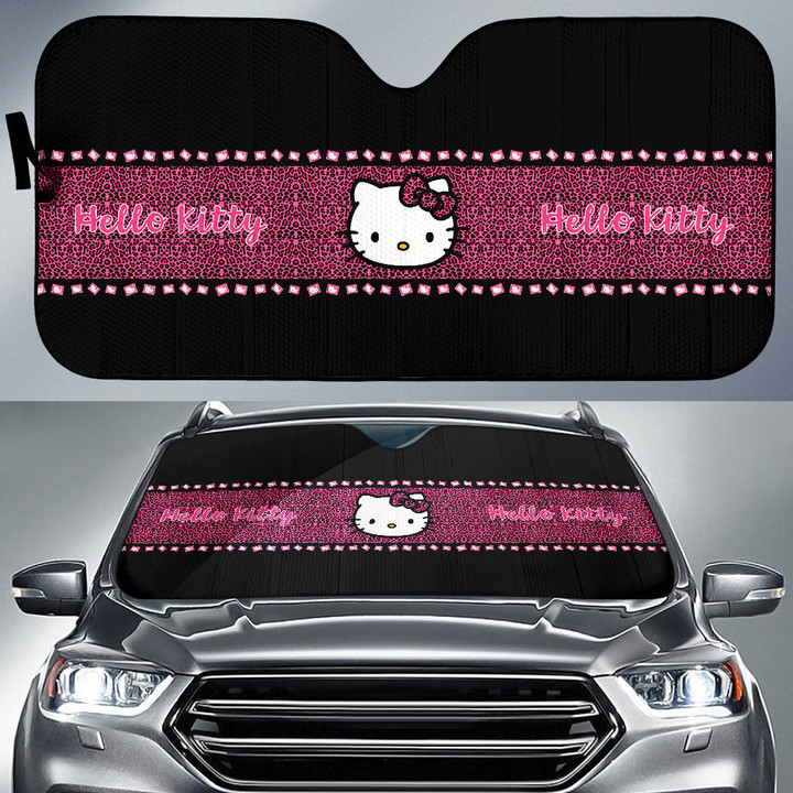 Cute Hello Kitty Car Sun Shade Cartoon Car Accessories Custom For Fans AA22080803