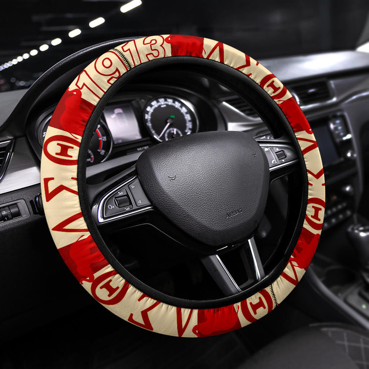 Delta Sigma Theta Steering Wheel Cover Sorority Car Accessories Custom For Fans AT22080902