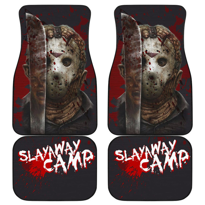 Jason Voorhees Friday The 13th Car Floor Mats Horror Movie Car Accessories Custom For Fans AT22081801