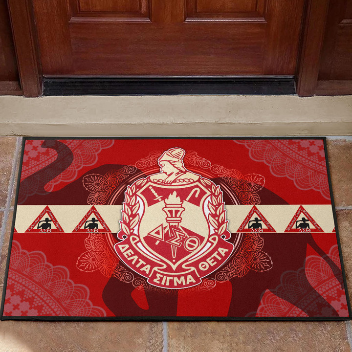 Delta Sigma Theta Door Mat Sorority Home Decor Custom For Fans AT22081501