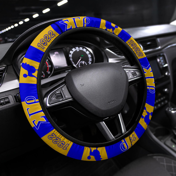 Sigma Gamma Rho Steering Wheel Cover Sorority Car Accessories Custom For Fans AT22081904