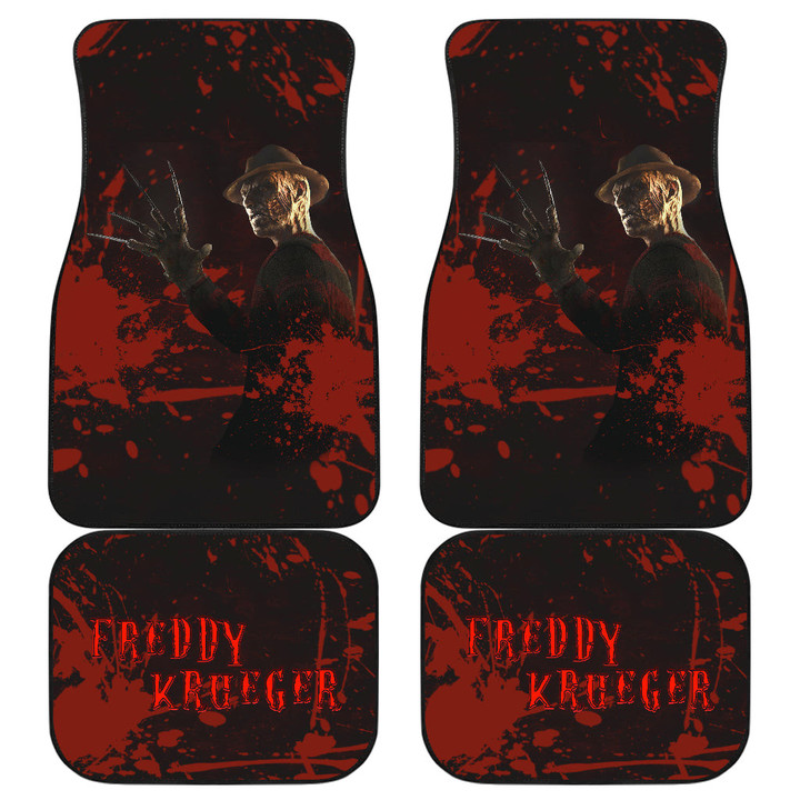 Freddy Krueger Car Floor Mats Horror Movie Car Accessories Custom For Fans AA22081701