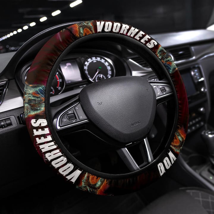Jason Voorhees Friday The 13th Steering Wheel Cover Horror Movie Car Accessories Custom For Fans AT22081703