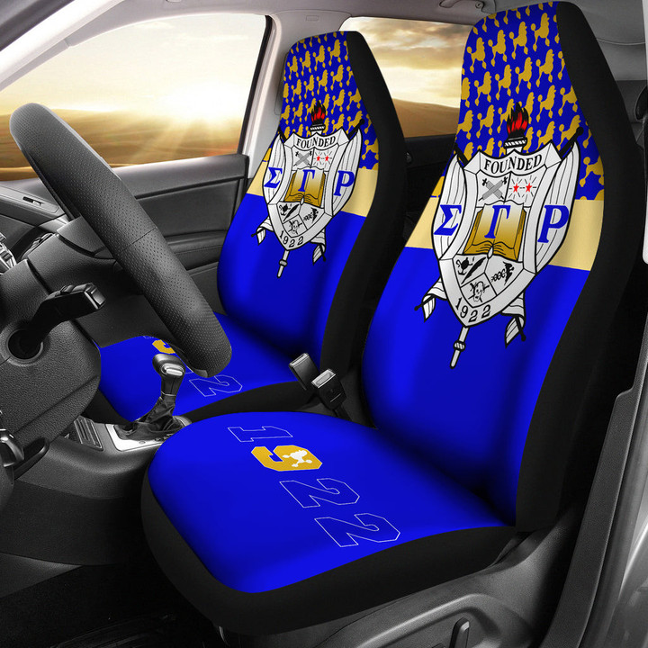Sigma Gamma Rho Car Seat Covers Sorority Car Accessories Custom For Fans AT22081903