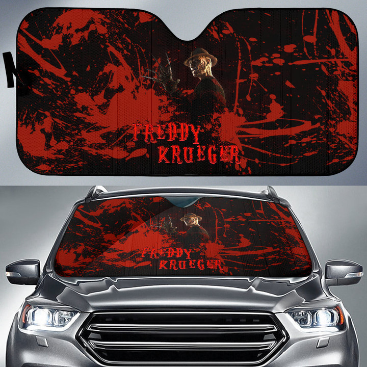 Freddy Krueger Car Sun Shade Horror Movie Car Accessories Custom For Fans AA22081701