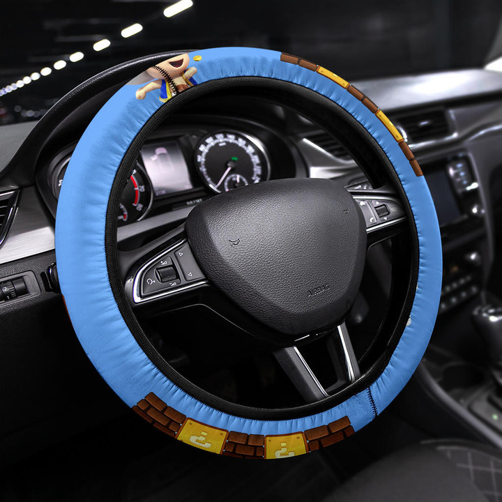 Super Mario Steering Wheel Cover Game Car Accessories Custom For Fans AA22083001