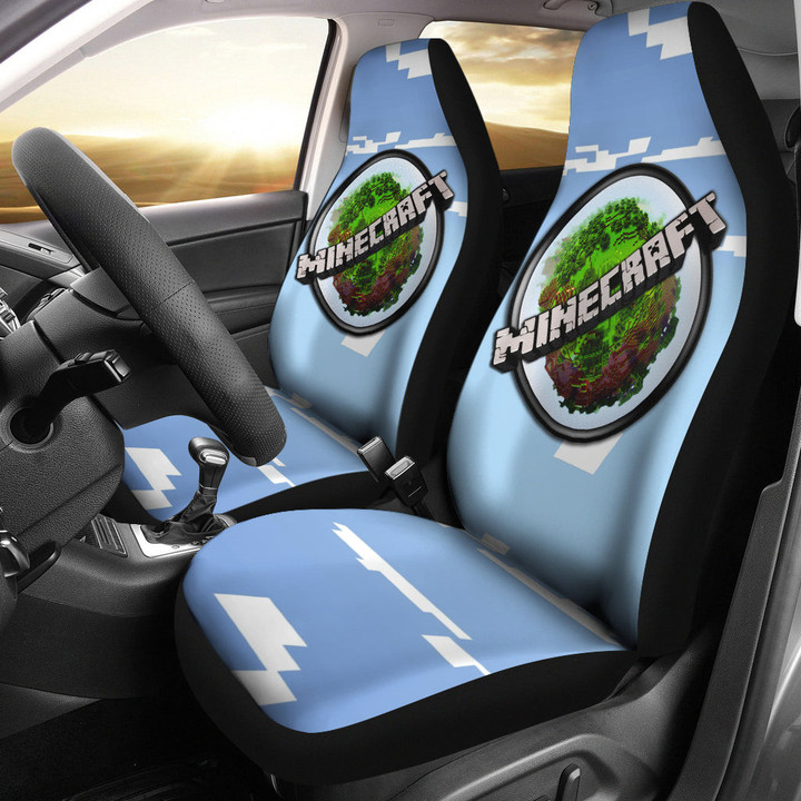 Mine Craft Car Seat Covers Game Car Accessories Custom For Fans AT22083001