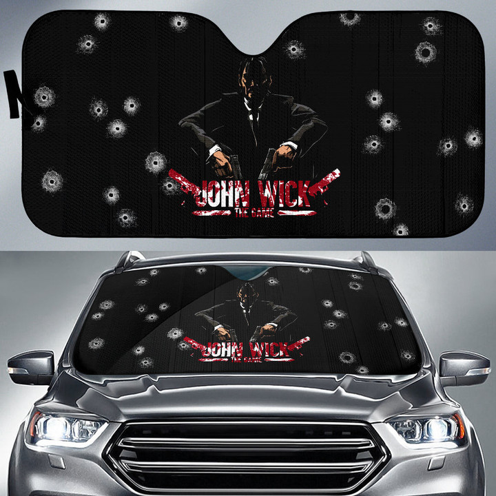 John Wick Car Sun Shade Movie Car Accessories Custom For Fans AA22082604